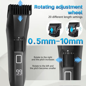 Beatslm Beard Trimmer with guide combs and accessories