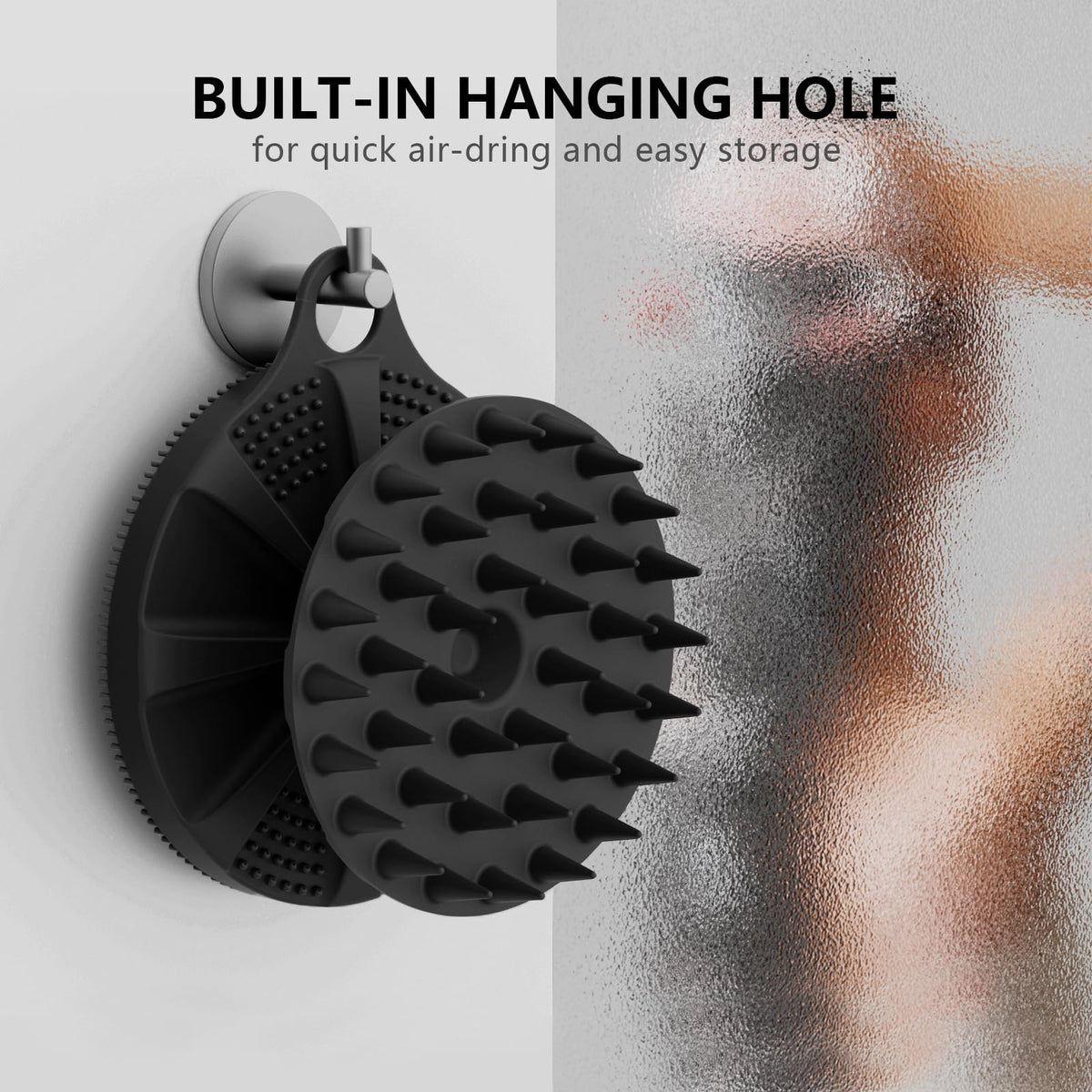 BEAUTAIL Shower Brush packaging and features