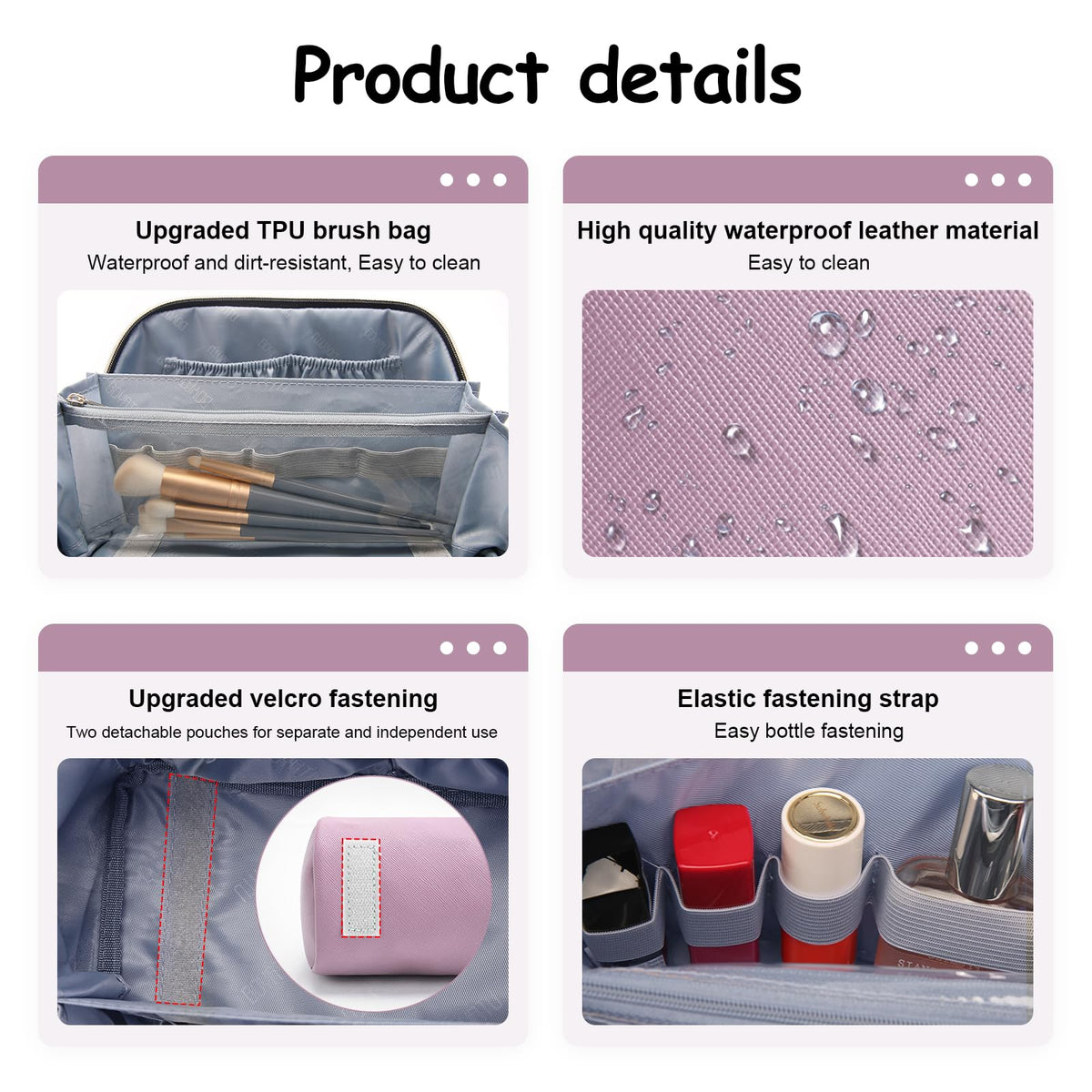 Beautifully packaged BOYATU Travel Makeup Bag in gift box