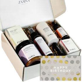 Beautifully packaged ZAAINA Luxury Spa Gift Basket