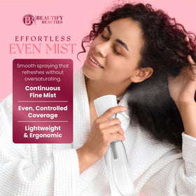 BeautifyBeauties Continuous Spray Bottle dimensions displayed