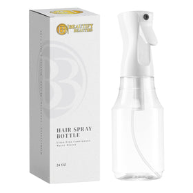 BeautifyBeauties Continuous Spray Bottle front view, 24 oz
