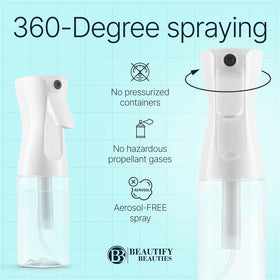 BeautifyBeauties Hair Spray Bottle with fine mist spray