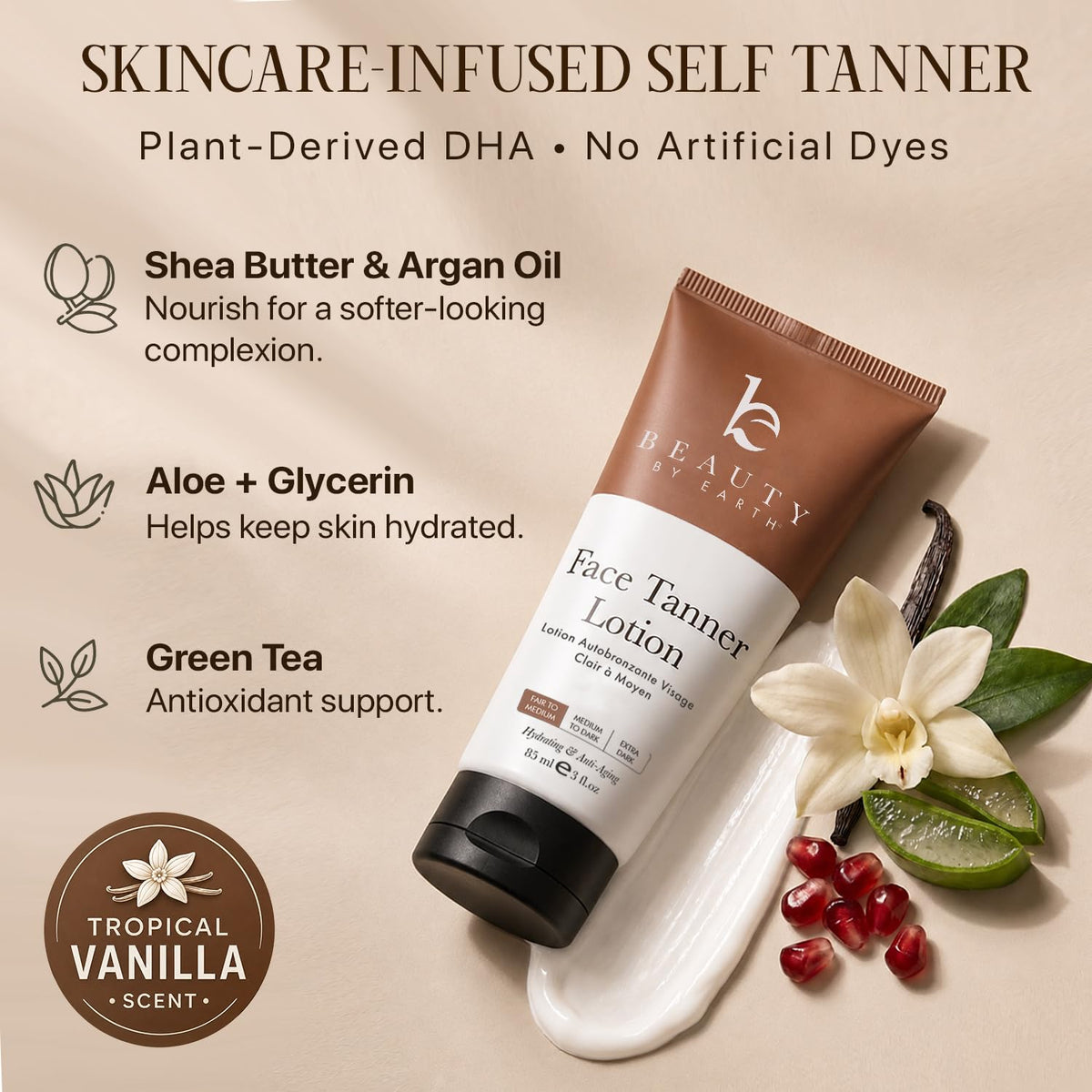 Beauty by Earth Face Tanner in a lifestyle setting