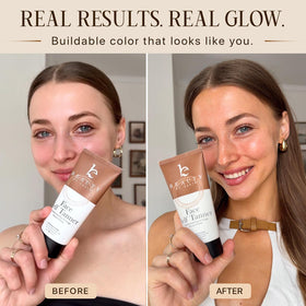 Beauty by Earth Face Tanner packaging details