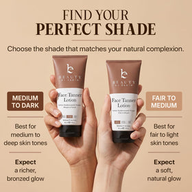 Beauty by Earth Face Tanner with a soft towel