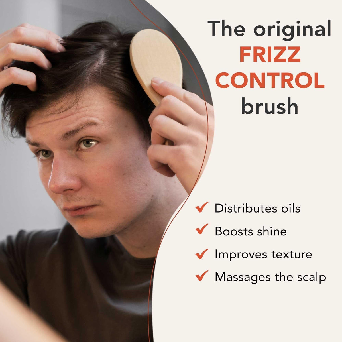 Beauty by Earth Hair Brush detangling curly hair