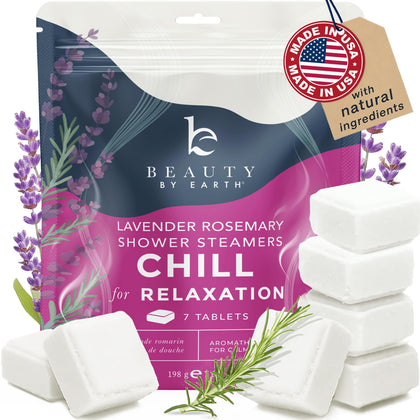 Beauty by Earth Lavender Shower Steamers front view