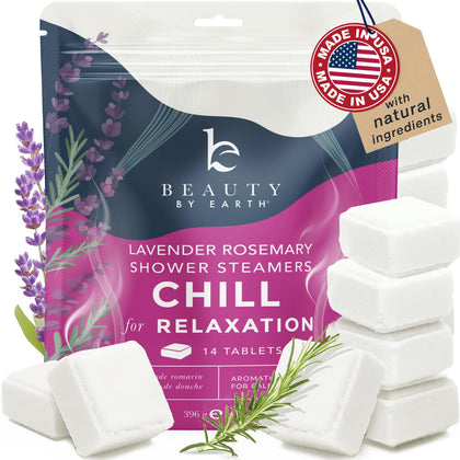 Beauty by Earth Lavender Shower Steamers front view