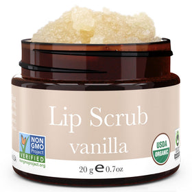 Beauty by Earth Organic Lip Scrub Vanilla front view
