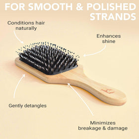 Beauty by Earth paddle brush in lifestyle setting