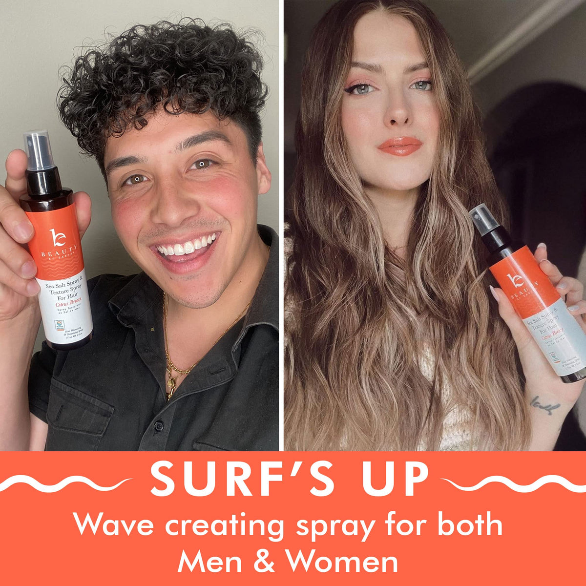 Beauty by Earth Sea Salt Spray 220g with aloe vera ingredients