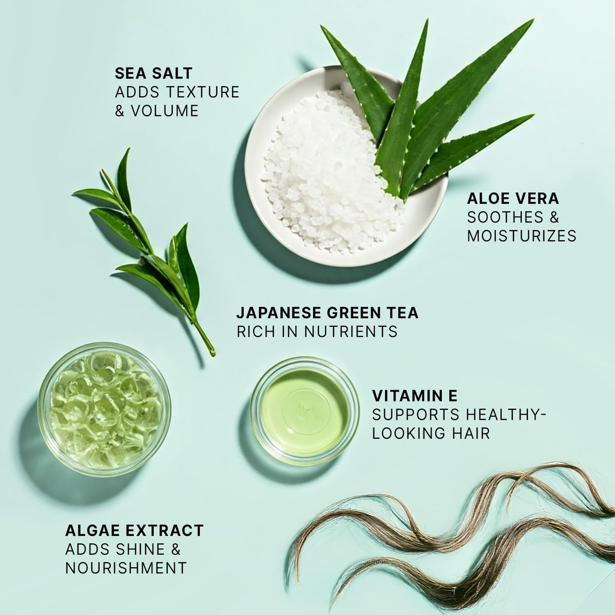 Beauty by Earth Sea Salt Spray 222g ingredients list