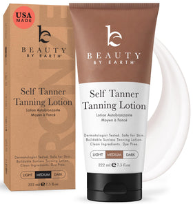 Beauty by Earth Self Tanner bottle front view