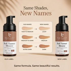 Beauty by Earth Self Tanner Mousse in a bathroom setting