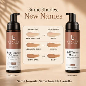 Beauty by Earth Self Tanner Mousse in a bathroom setting