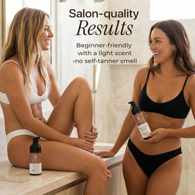 Beauty by Earth Self Tanner Mousse on a vanity