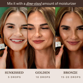 Beauty by Earth Self Tanning Drops in a lifestyle setting
