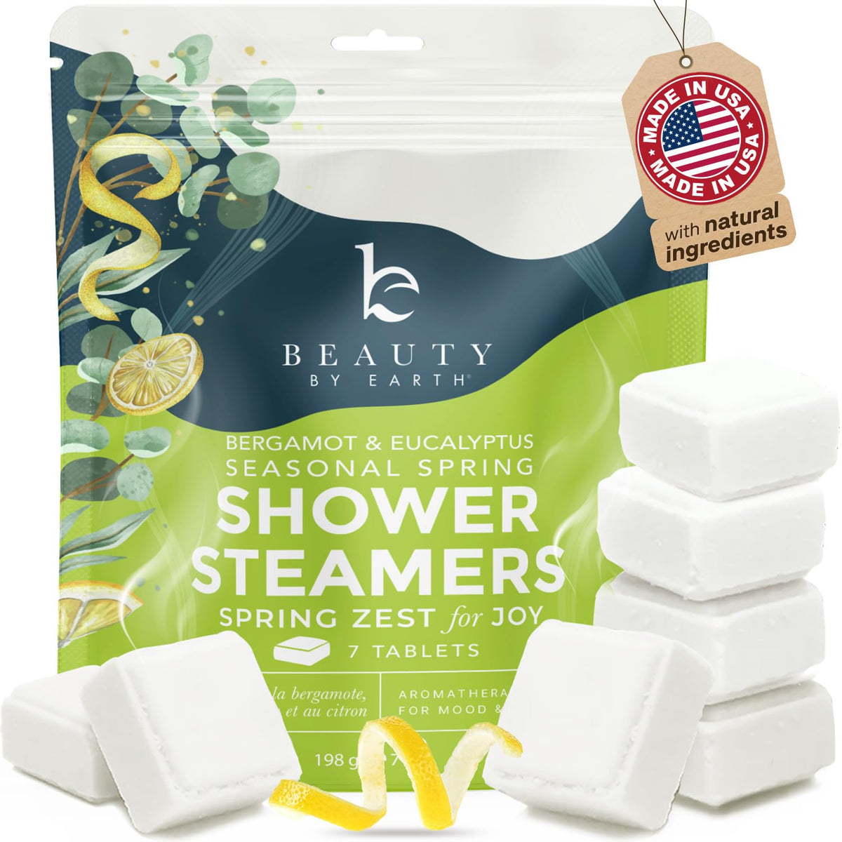 Beauty by Earth Shower Steamers Aromatherapy front view