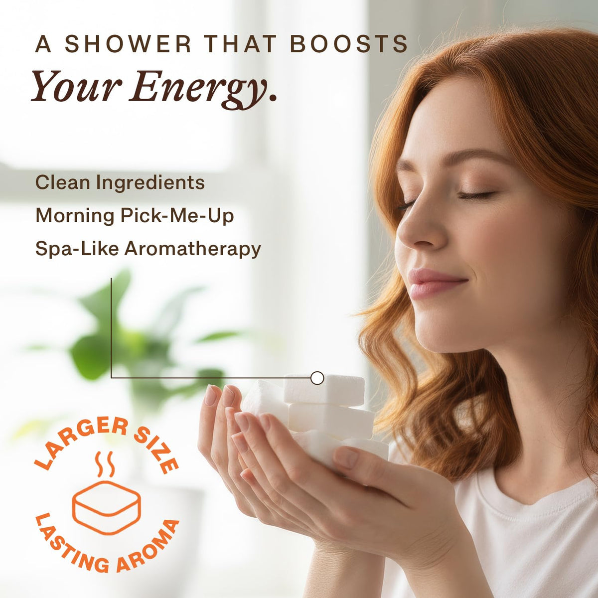 Beauty by Earth Shower Steamers Citrus Aromatherapy in a shower setting