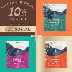 Beauty by Earth Shower Steamers in a gift box