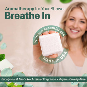 Beauty by Earth Shower Steamers packaging with natural ingredients