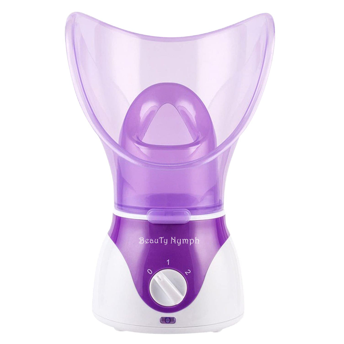 BeauTy Nymph Face Steamer front view with steam outlet