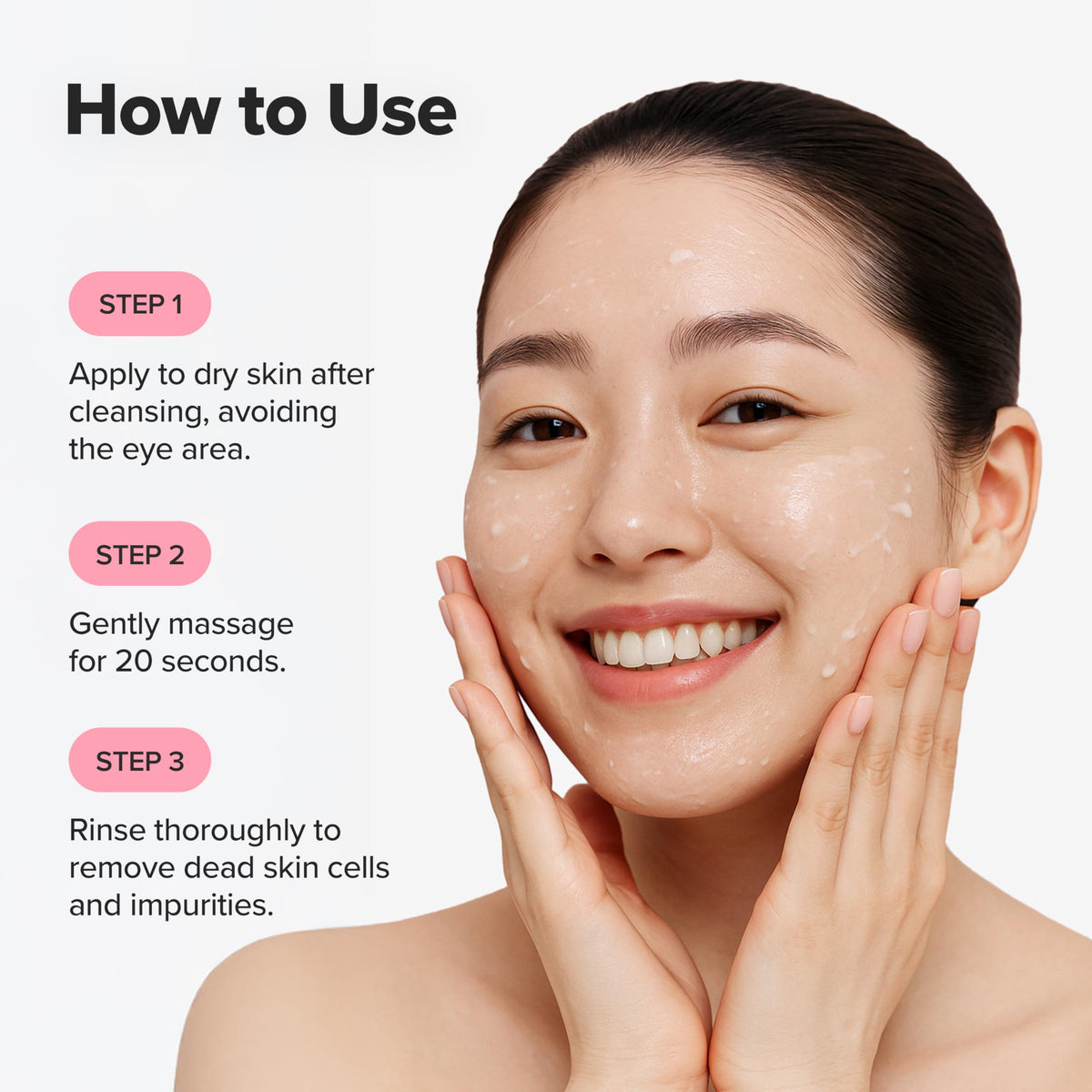 Beauty of Joseon Apricot Blossom Peeling Gel application on skin