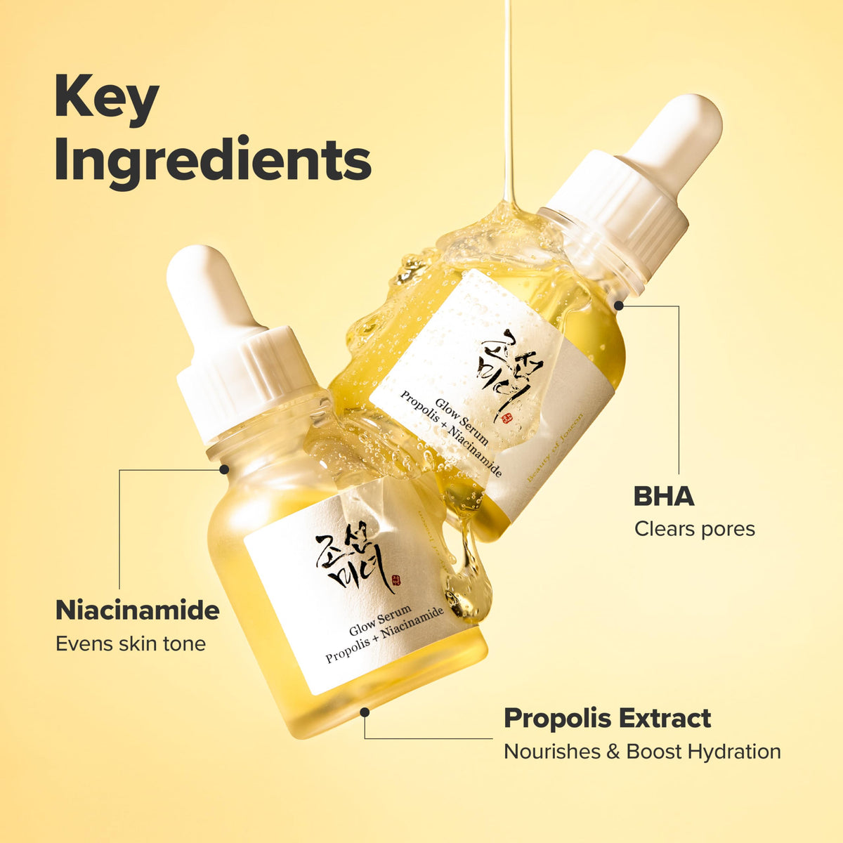 Beauty of Joseon Glow Serum application on skin