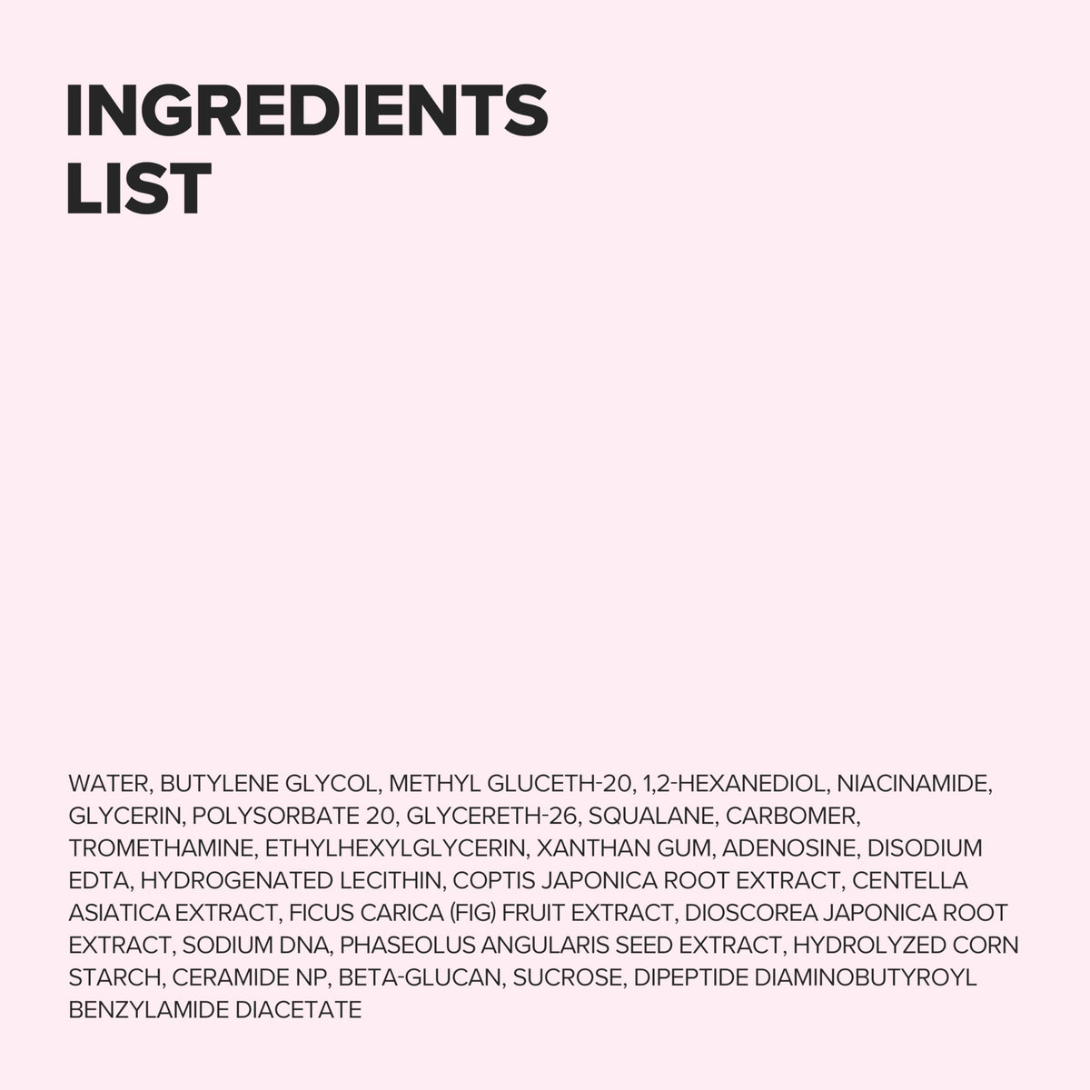 Beauty of Joseon Pore Firming Serum ingredients list