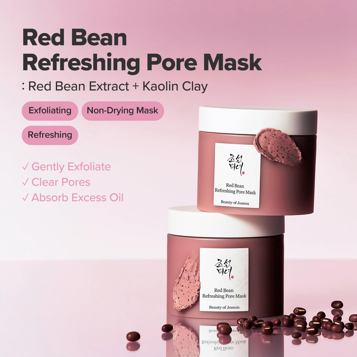 Beauty of Joseon Red Bean Pore Refreshing Mask texture close-up