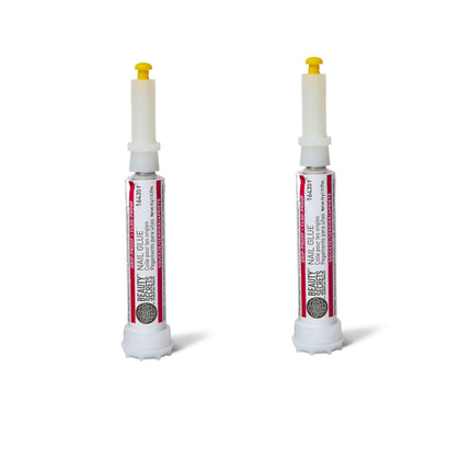 BEAUTY SECRETS Drip & Clog Proof Nail Glue 2 Pack front view