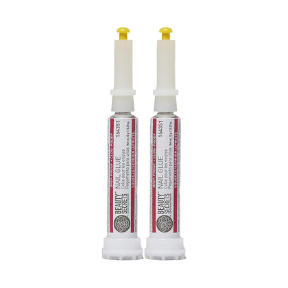 BEAUTY SECRETS Nail Glue 2 Pack front view