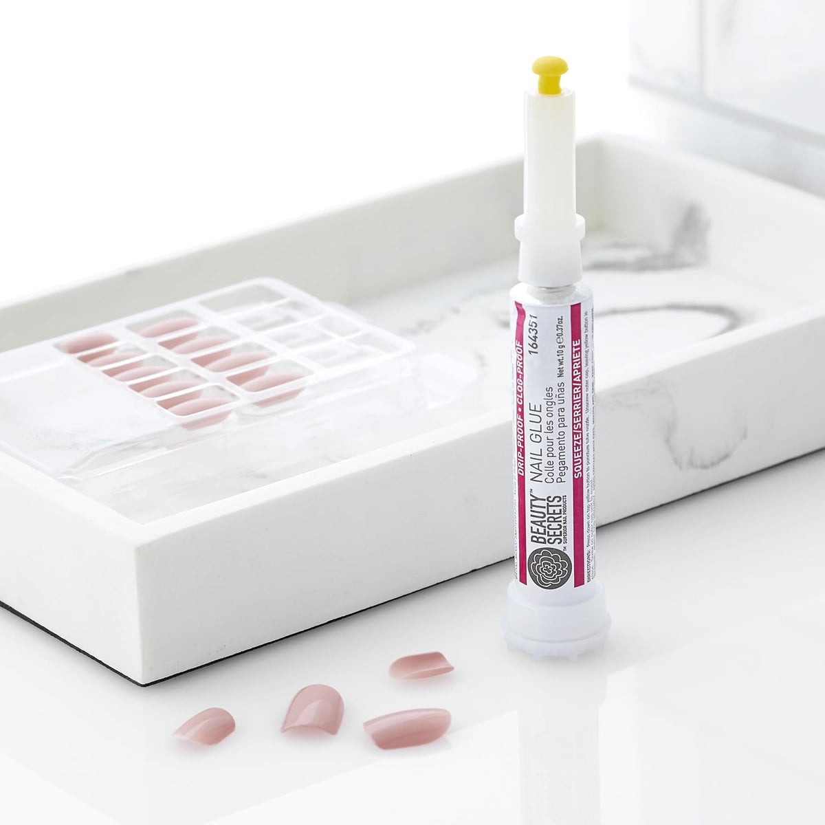 BEAUTY SECRETS Nail Glue 2 Pack on a table