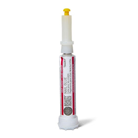 BEAUTY SECRETS Nail Glue in use on press-on nails