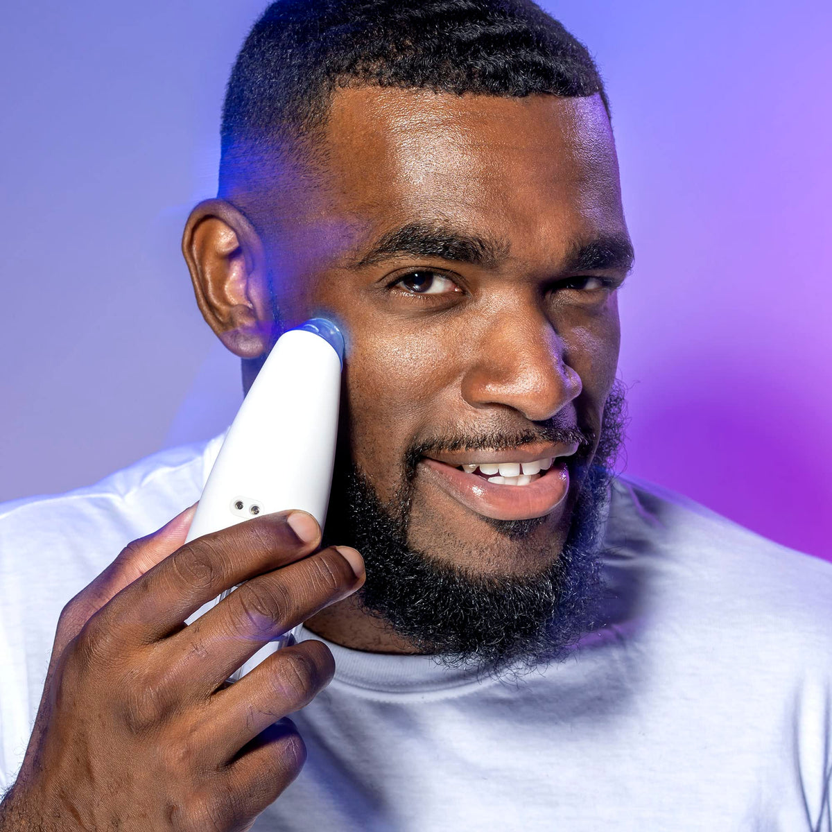 beautybio GLOfacial Tool lifestyle scene