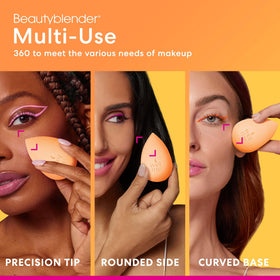 beautyblender Beam Makeup Sponge in use with makeup