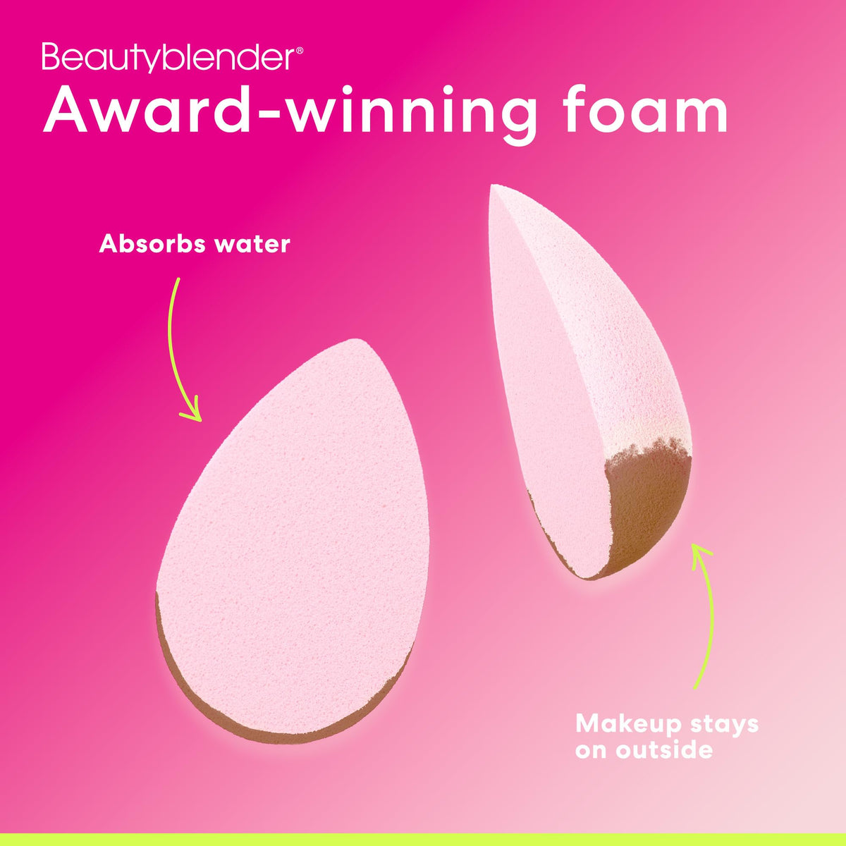 beautyblender Bubble Makeup Sponge in a beauty routine setup