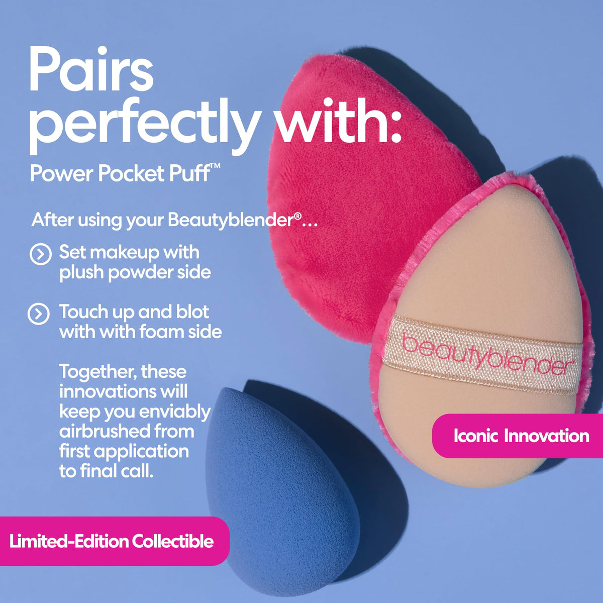 beautyblender Denim Makeup Sponge lifestyle scene