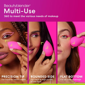 beautyblender Original Pink Makeup Sponge in a makeup setup