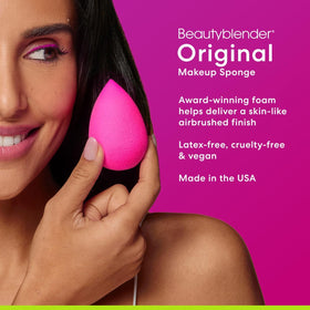 beautyblender Original Pink Makeup Sponge side view
