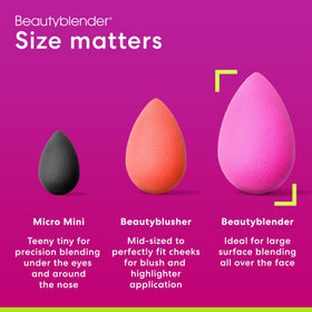 beautyblender Original Pink Makeup Sponge with makeup products