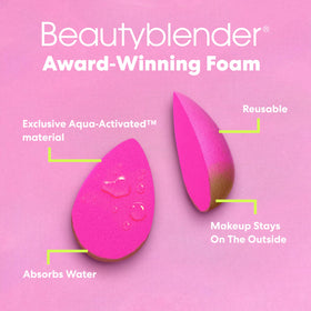 beautyblender Original Pink Sponge in use
