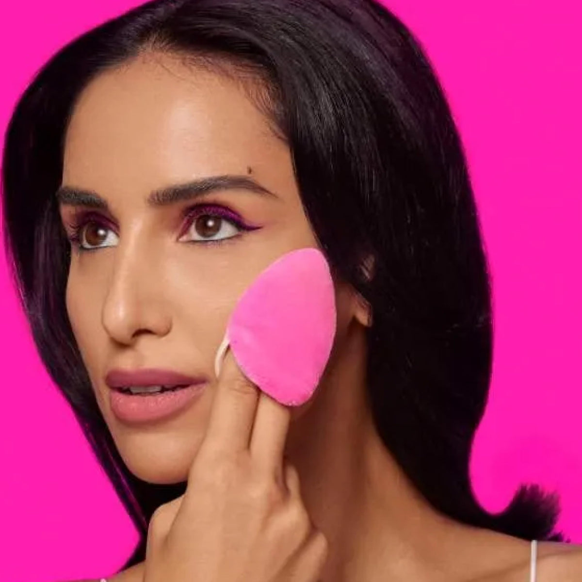 beautyblender Pocket Puff displayed on a vanity