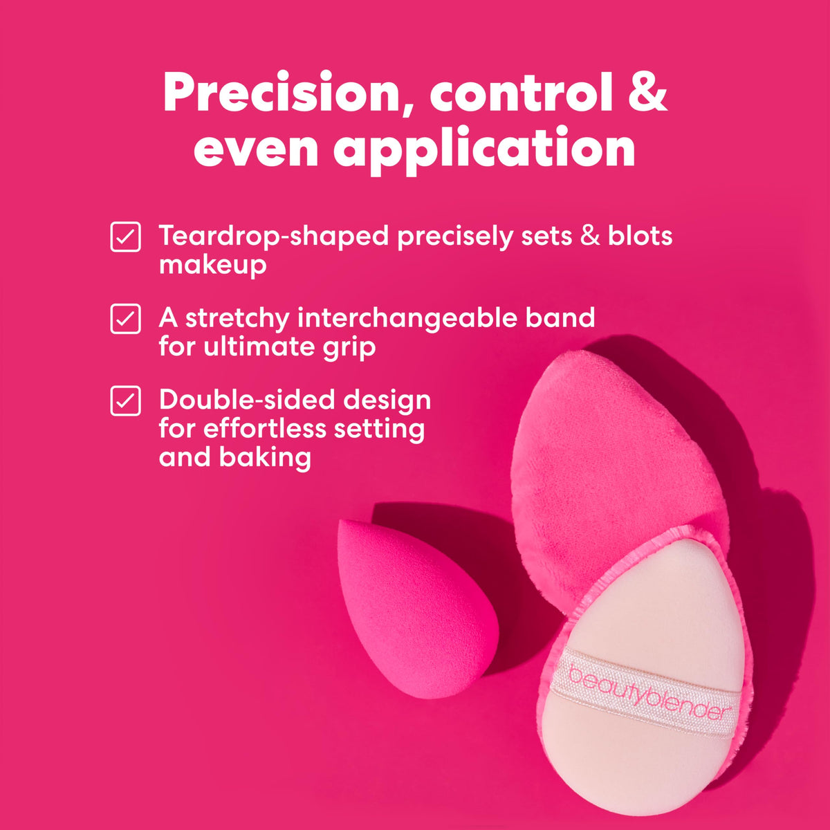 beautyblender Pocket Puff in a makeup bag
