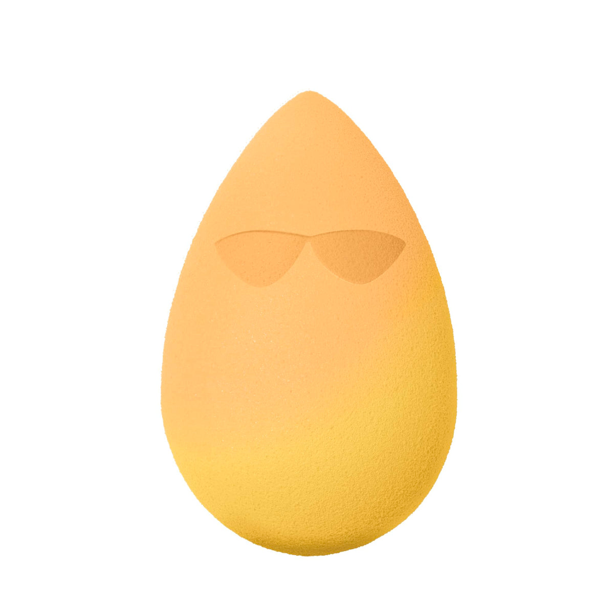 beautyblender Sunshade Makeup Sponge side view showing texture