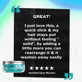 Bed Head Manipulator Texturizing Putty application process