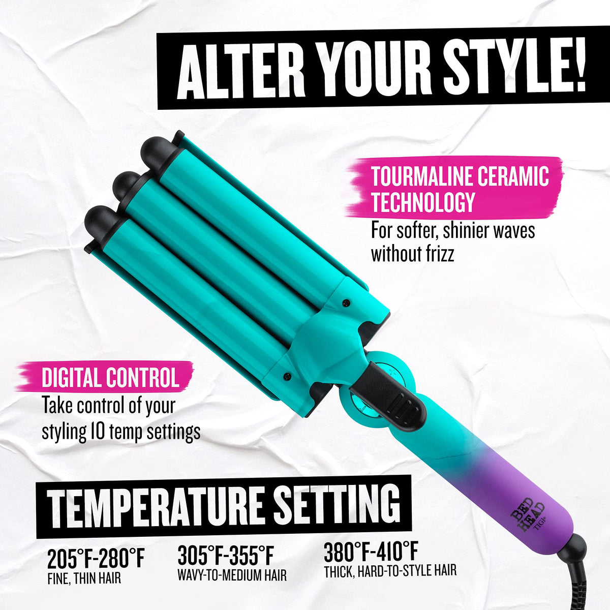 Bed Head Wave Affair waver digital controls