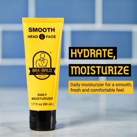 Bee Bald SMOOTH Bald Head Moisturizer bottle side view