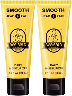 Bee Bald SMOOTH Bald Head Moisturizer front view with packaging